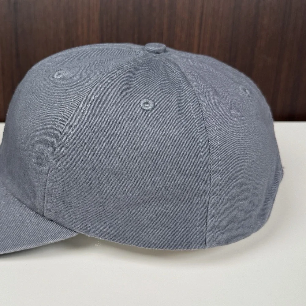 J Crew Made in the USA Garment Dyed Twill Baseball Cap Hat Gray - NEW